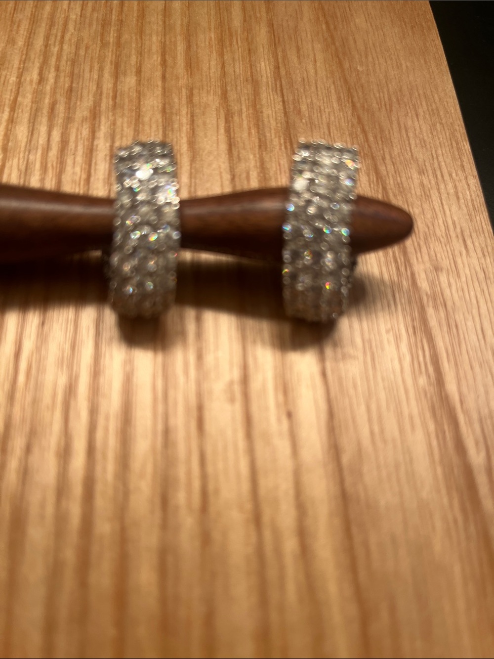 Crystal Pave Huggie Hoop Earrings - Silver Sparkle